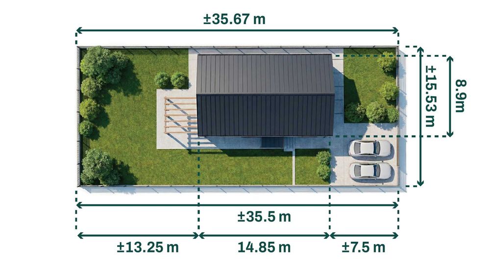 Sunny Home+. Case parter cu posibilitate de extindere Parter+Mansarda.