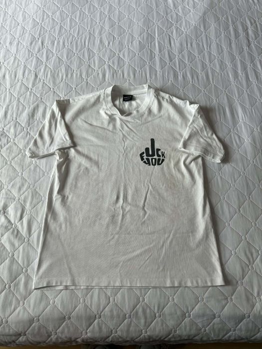 Бяла тениска Black Island – размер S