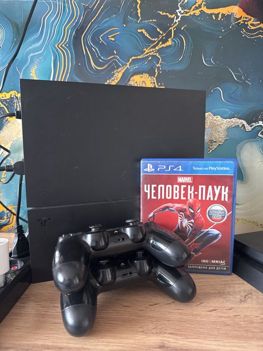 Playstation 4 fat, ps4 fat, пс4, плэйстейшн 4 500гб 2 джойстик 1 игра