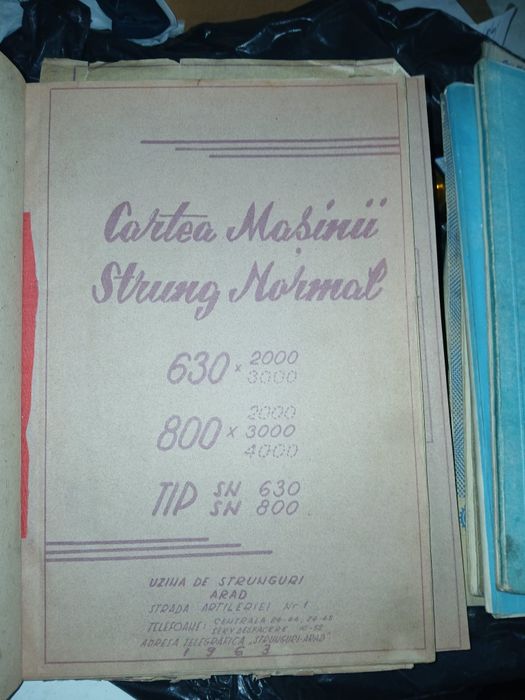 Cărți tehnice utilaje-strung/freză