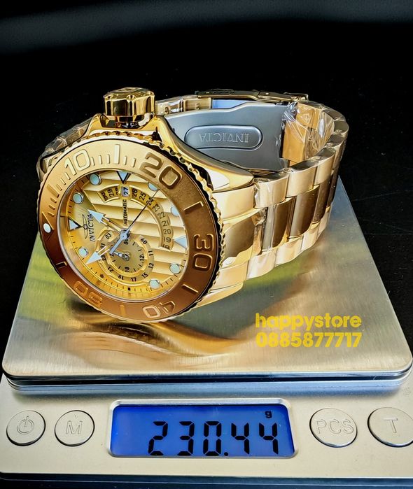 ПРОМО!!!  INVICTA Grand Diver Gold automatic 52 mm, Инвикта нов