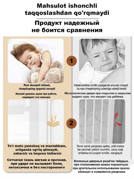 Защитные ворота – для детей ! Xavfsizlik eshigi – bolalar uchun!