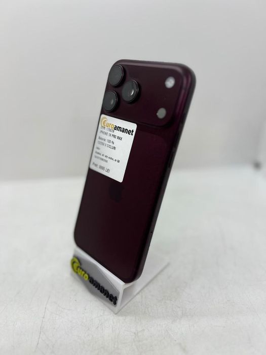 Telefon mobil Apple iPhone 18 Pro Max, 256GB, 5G, Burgundy, Bat -A-