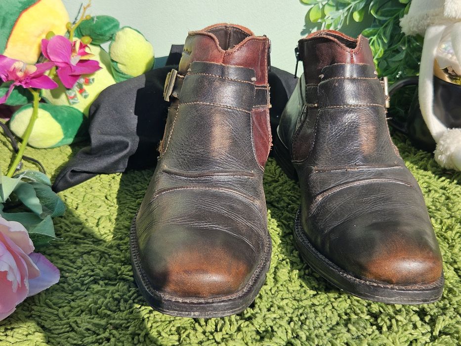 Bugatti мъжки боти от кожа N42