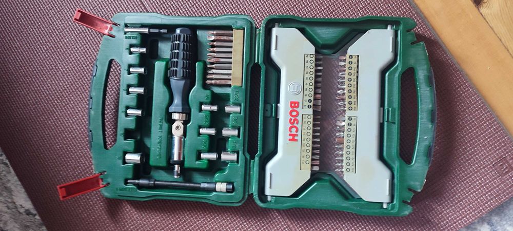 BOSCH - Ударна бормашина, Ъглошлайф, Комплект 65 части и 43 части