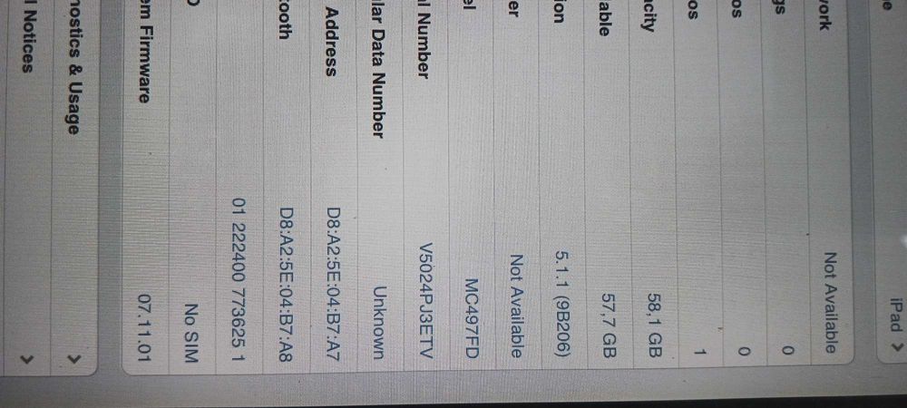 apple ipad 64gb /оригинален без icloud/