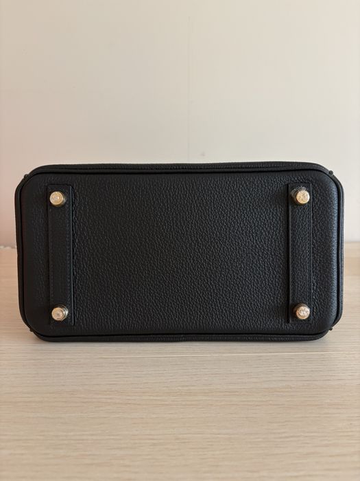 Hermès Birkin 25 Togo Noir GHW, пълен комплект, 2025 г.