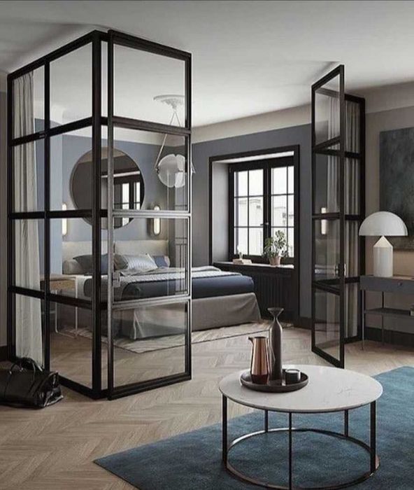 Каскадные, раздвижные, гармошки и распашные перегородки в стиле Loft