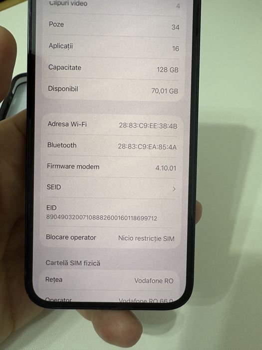 vand Iphone 14 de 128 GB Black