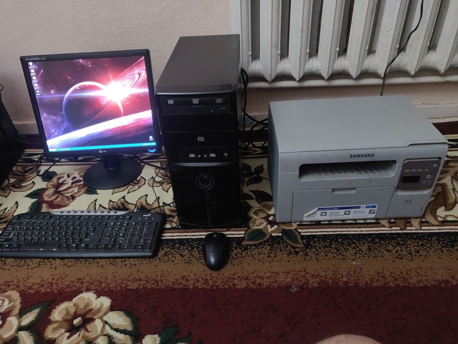 Офисный Компьютер. Монитор LG 17. Память 500 GB