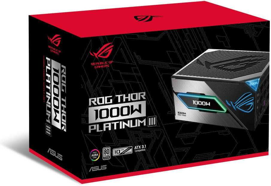 Блок питания ASUS ROG Thor 1000 Вт Platinum III