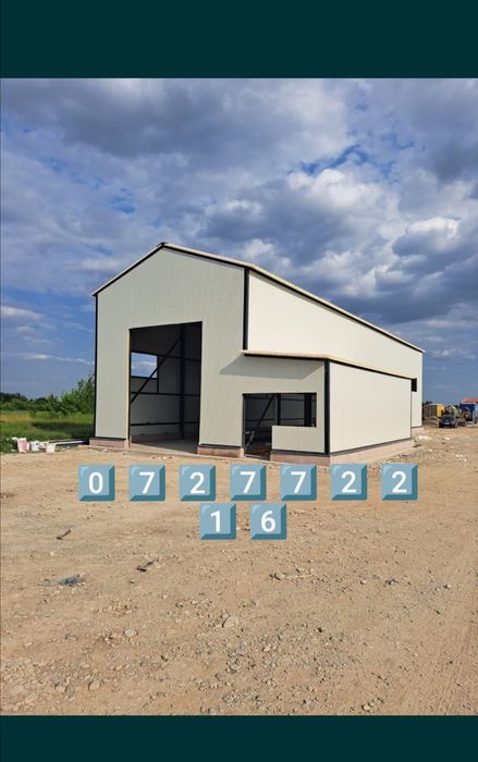 Ferme , hale complete cu panouri sandwich,  structuri metalice complet