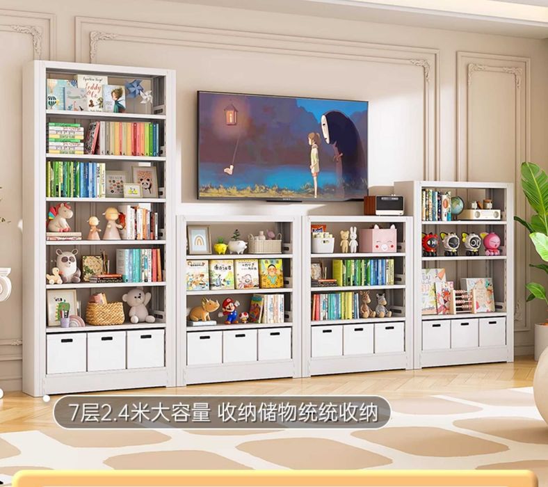 Болалар китоб жавони деворга ўрнатиладиган/ полкалари созланади