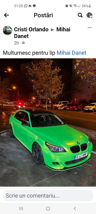 Lip prelungire bmw e60 e61 bara fata m pack  tech