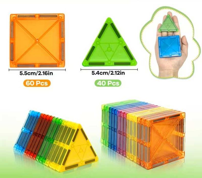 Магнитен конструктор 100части