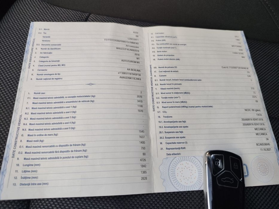 Audi A 4 Ultra 2018 - Cash/mașină personală