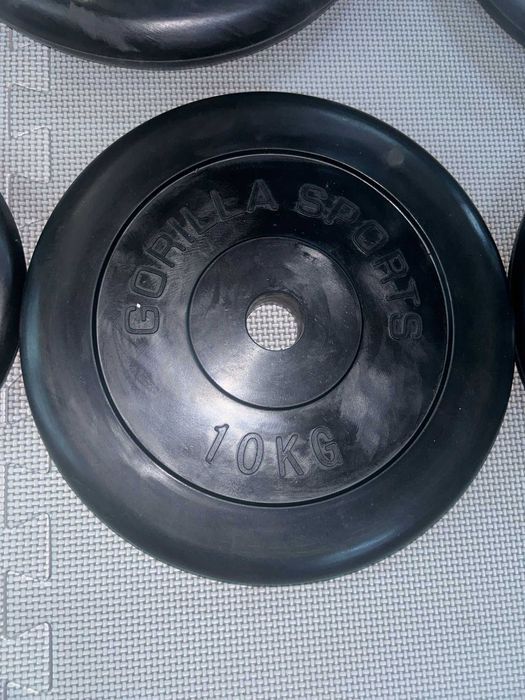 Set complet gantere cauicuate 130 kg