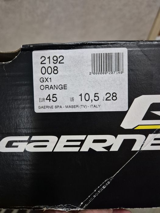 Vand cizme enduro Gaerne GX1 orange marimea 45