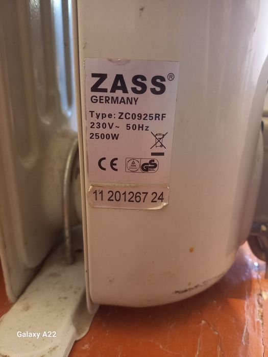 Масляный обогреватель ZASS 2500W
