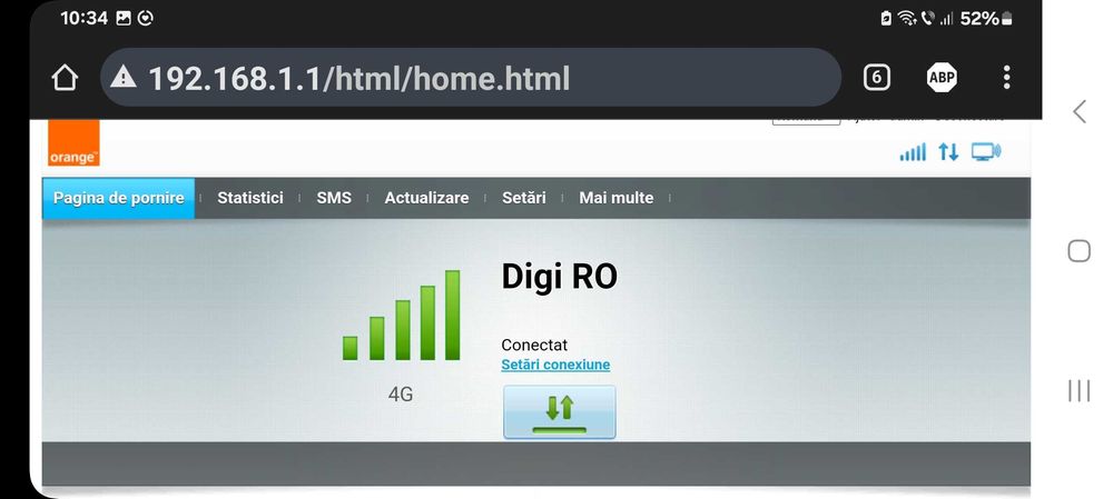 Router modem 4G LTE Huawei liber de retea