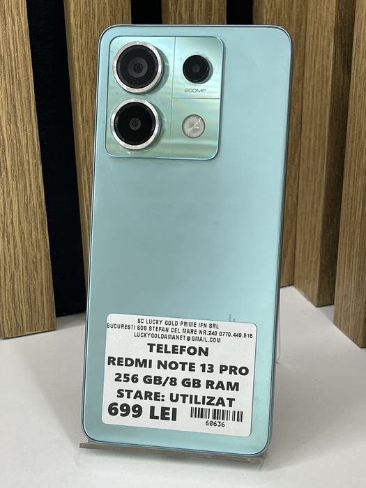 Redmi Note 13 Pro 256Gb 8Gb ram Garantie / Factura #60636