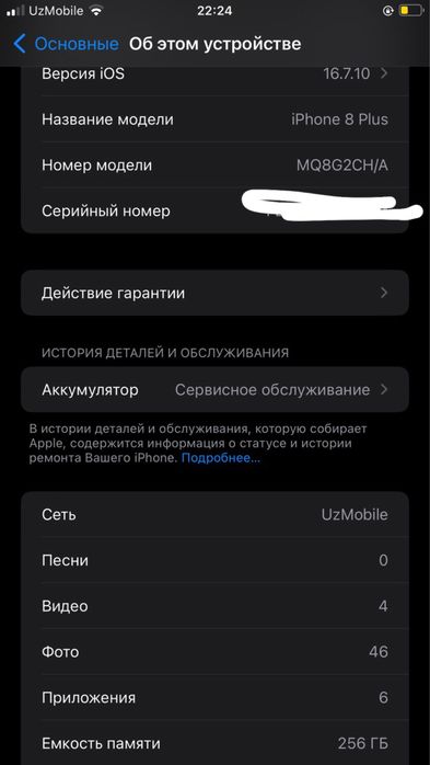 iphone 8+ 256 gb.