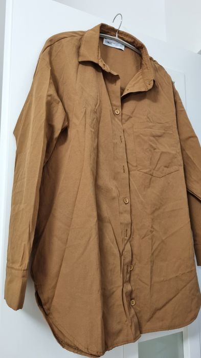 Camasa bumbac maro dama xl