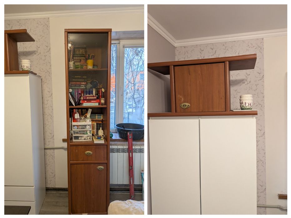 Стол письменный и пенал с полкой