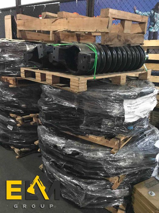 Ленивец, звездочка, натяжитель цепи для экскаватора Hyundai JCB Cat