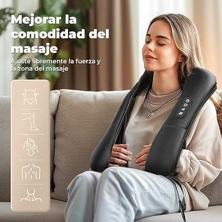 Масажор с топлина за врат и рамене ELEHOT-Store зарядно за кола