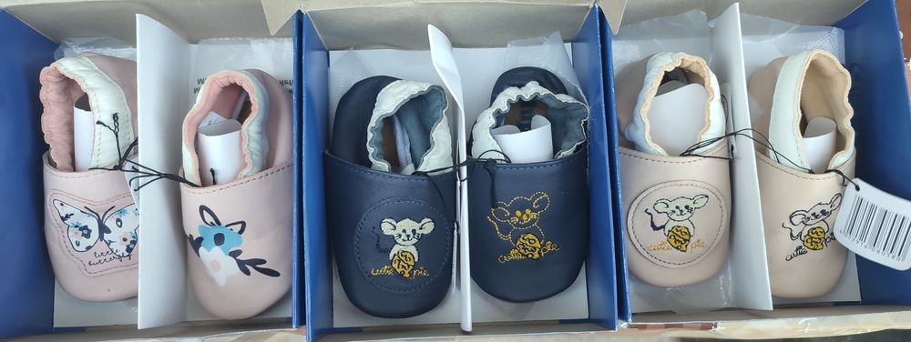 Бебешки меки/боси обувки/пантофи