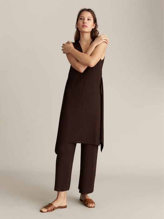 Massimo Dutti рокля с колан