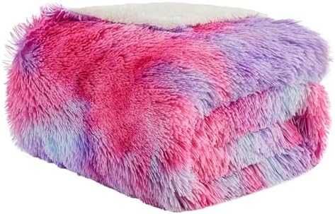 Пухкаво одеяло 150x200см Rainbow Pink Purple