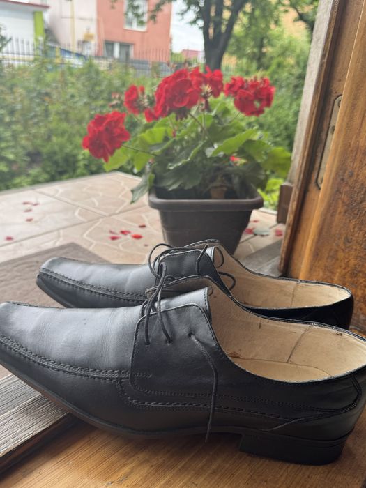 Pantofi barbati din piele naturala si cu talpa din piele