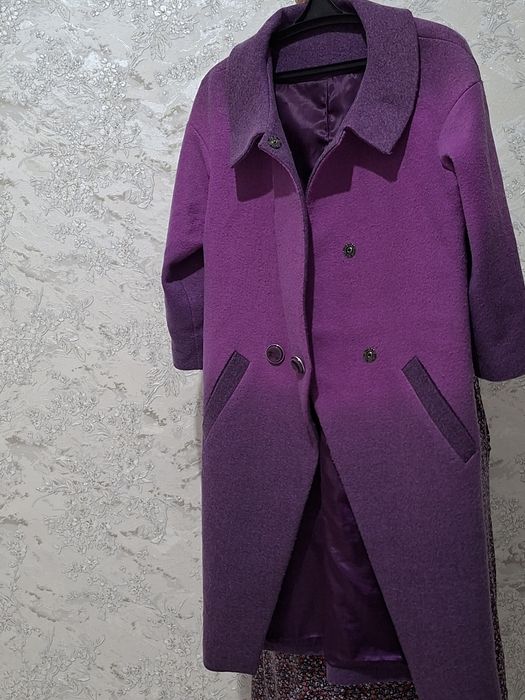 Пальто фиолетовый