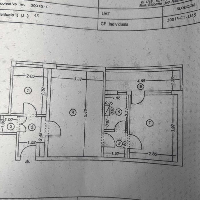 Vânzare apartament cu 2 camere