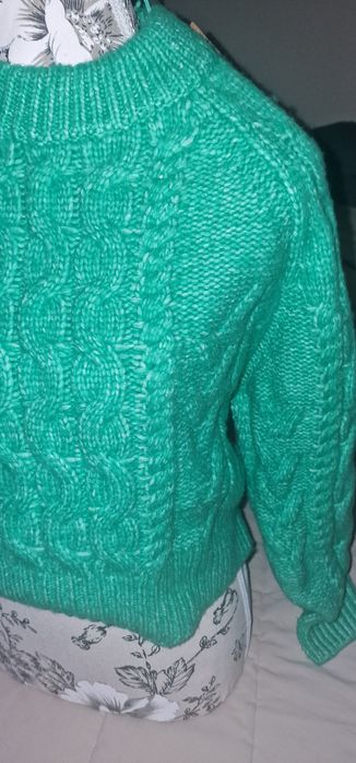 Pulovar verde Xs