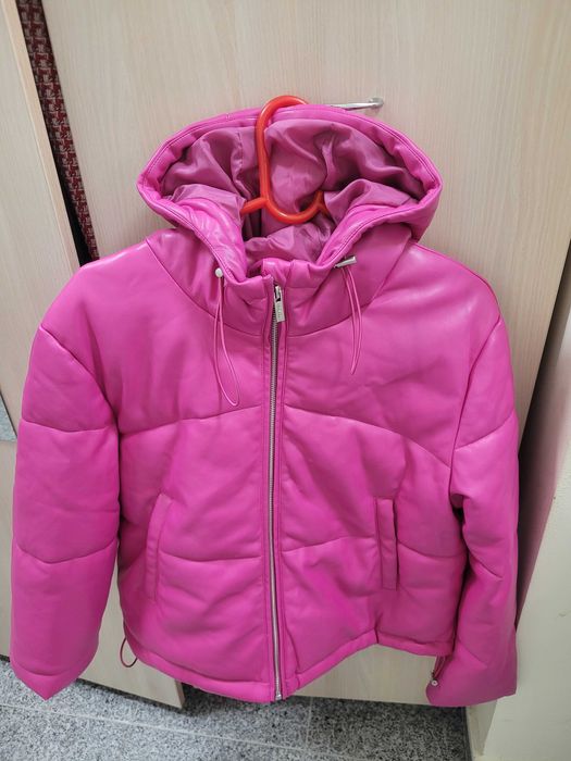 Пухено  яке в цвят  фуксия