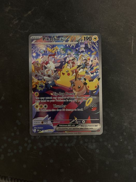 Pikachu ex 150/128 30th Celebration