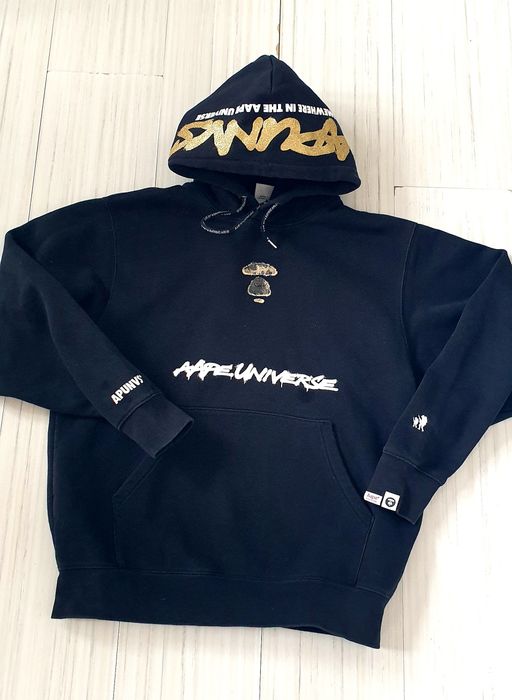 Bape AAPE By A Bathing Ape Cotton Hoodie M ОРИГИНАЛ! Мъжка Качулка