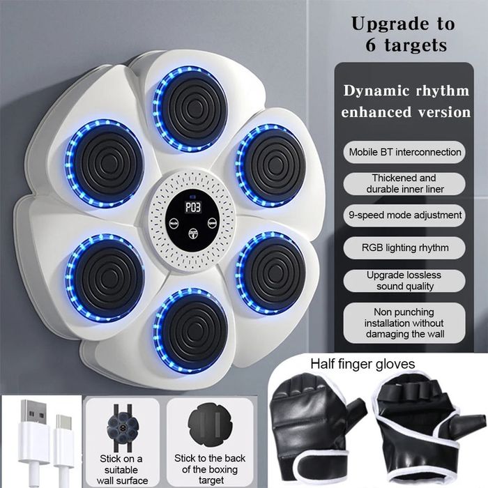Умная музыкальная боксерская машина - настенный мишень с Bluetooth