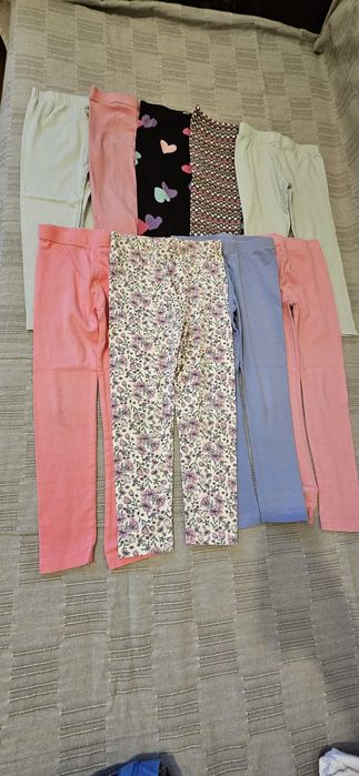 Lot 9 perechi colanti fetita, marimea 116 cm