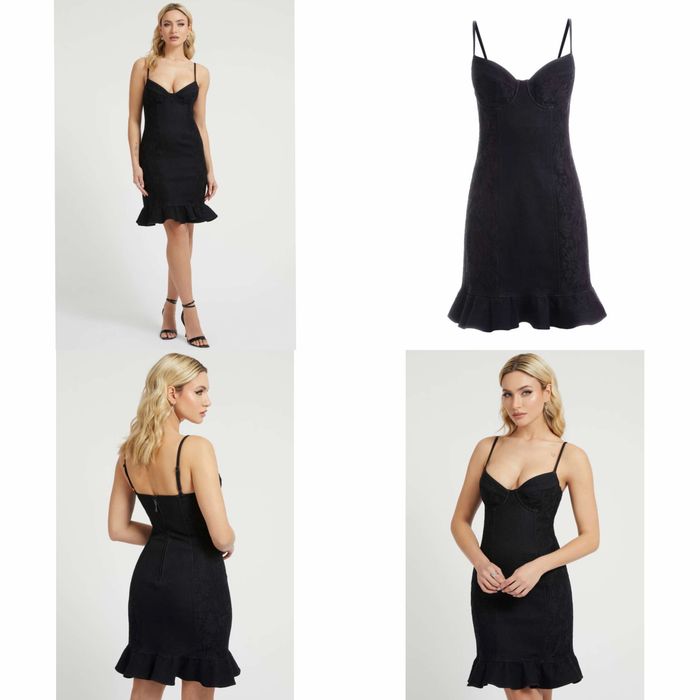 Лот луксозни маркови дрехи и обувки Guess, Twinset, Elisabetta Franchi, Love Moschino, Madden, Schutz, Calvin Klein (XS/39)