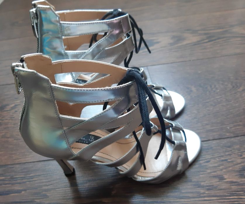 sandale argintii Cristhelen B, marimea 39