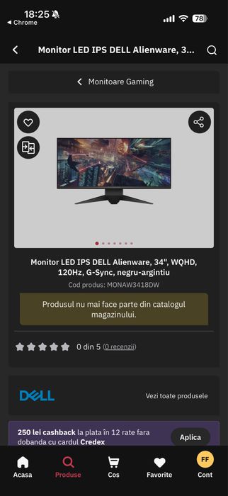 Monitor Alienware 34 Ca nou!