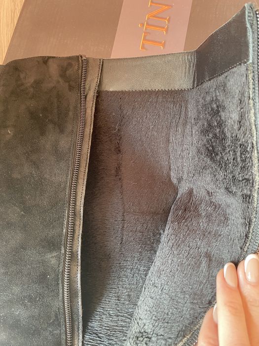 Ботуши велур черни