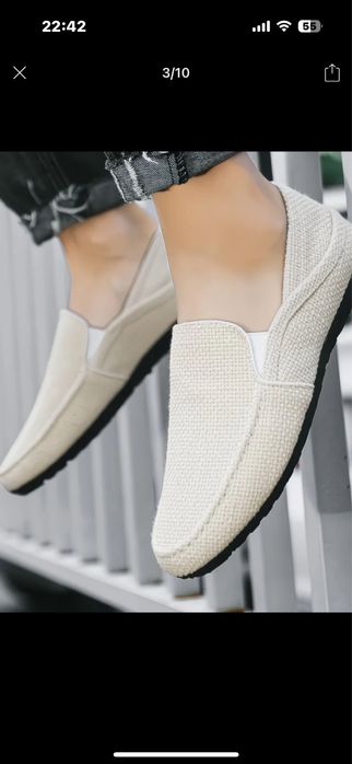 Летний белый туфли