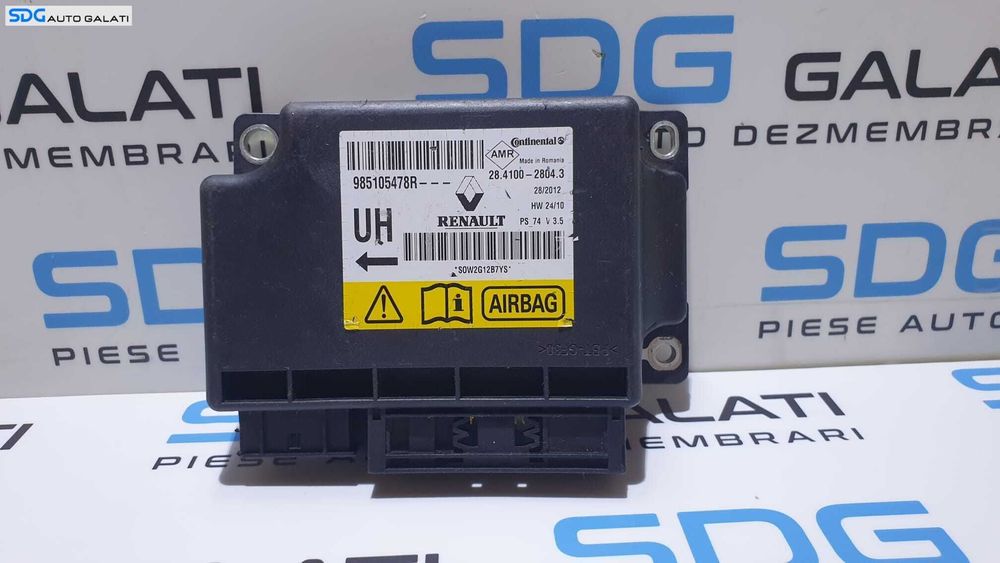 Unitate Modul Calculator Airbag - uri Renault Megane 3 2008 - 2015 Cod 985105478R [L3676]