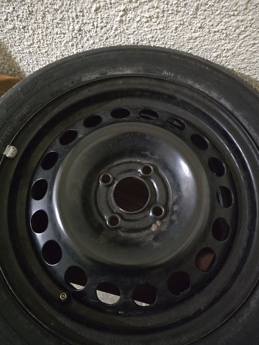 Roată Opel Astra G janta 15" + cauciuc vară DUNLOP 195/60/15