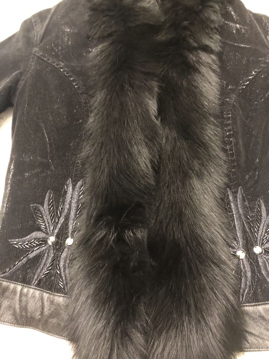 Юбочный костюм. Ручная работа. Натуральны мех